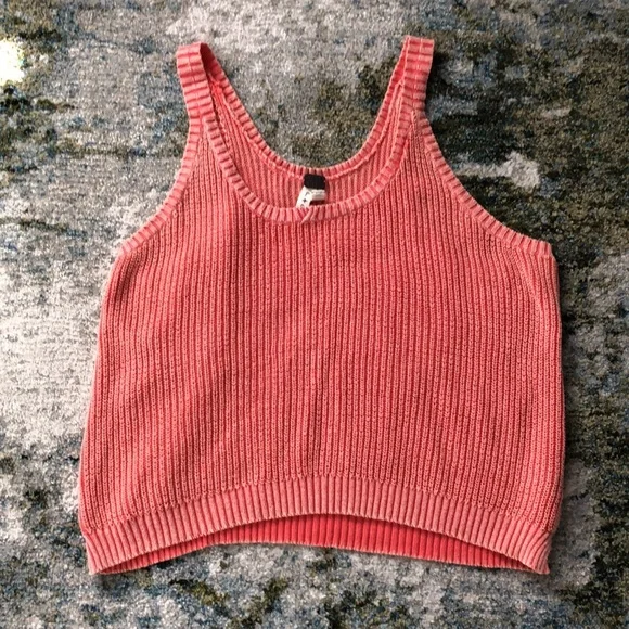 We the Free coral sweater tank, Small - Picture 2 of 6